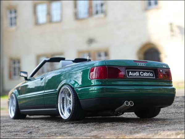 1:18 Audi 80 2.8 V6 Cabrio "GREEN EDITION" + "OZ Mito Alu-Felgen"